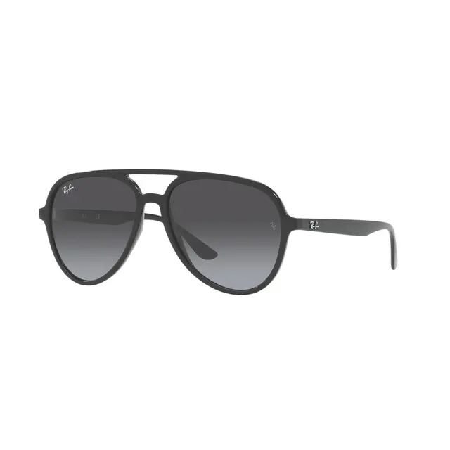 RAY-BAN RB4376 POLISHED BLACK WITH GRAY GRADIENT LENSES