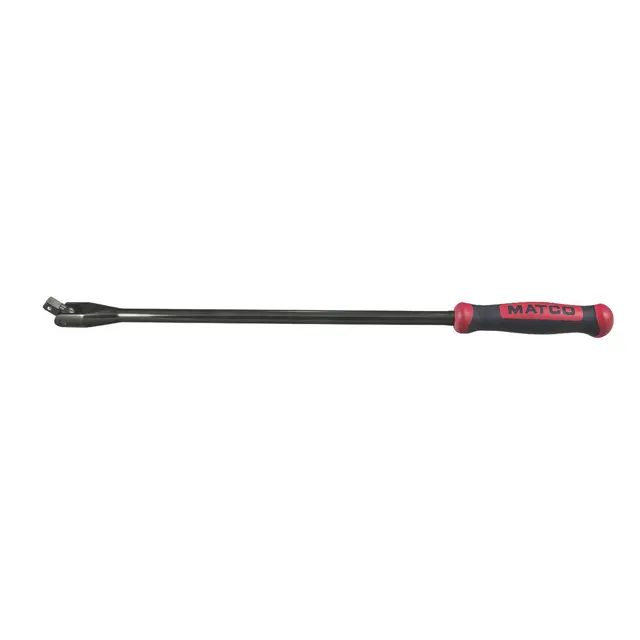 1/2" DRIVE 24" LONG BLACK CHROME BREAKER BAR - RED