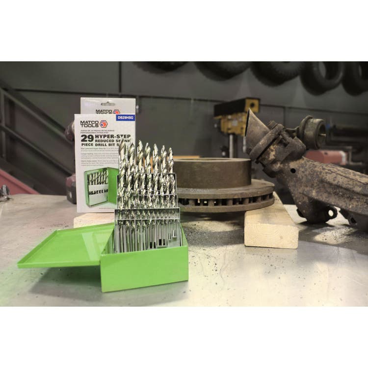 HYPERSTEP HIGHSPEED STEEL DRILL BIT SET, 29 PIECE DB29HSG Matco Tools