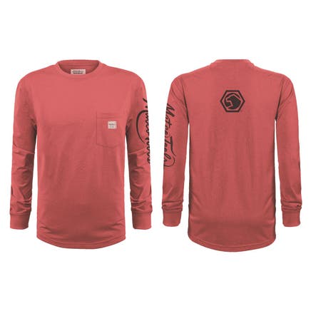 EDDIE BAUER LONG SLEEVE POCKET T-SHIRT - L