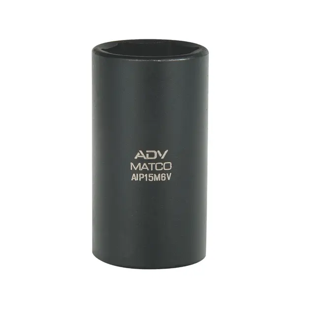 1/4" DRIVE 15MM METRIC 6 POINT MID-LENGTH IMPACT SOCKET