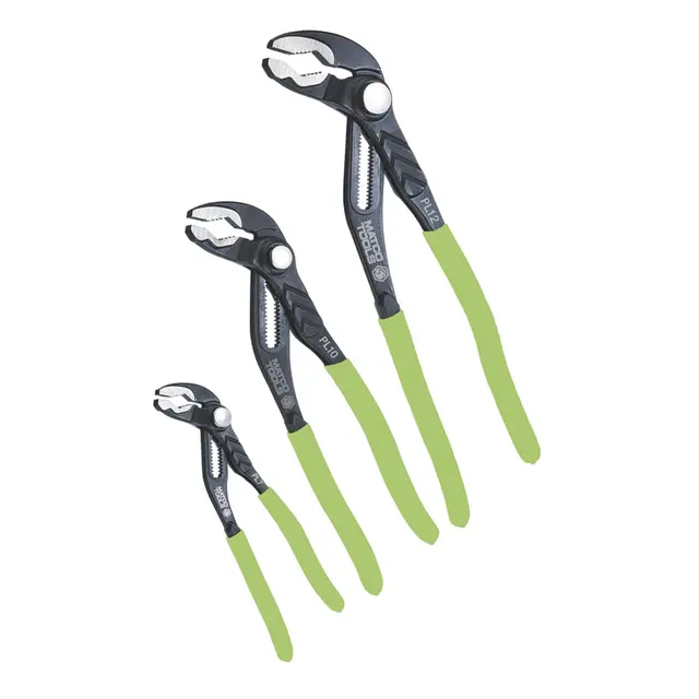 3 PIECE SLIP JOINT PLIERS SET