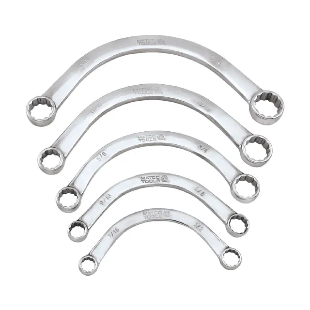 5 PIECE SAE HALF MOON WRENCH SET