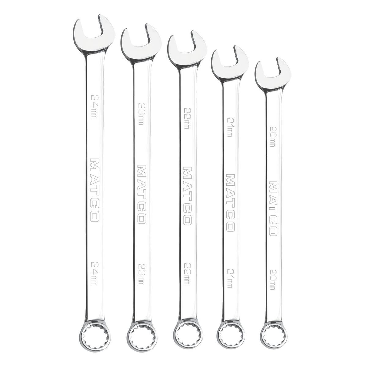 5 PIECE LONG METRIC COMBINATION WRENCH SET SMCLM52K Matco Tools