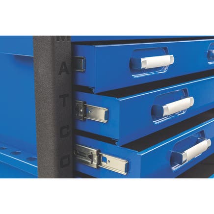 49” x 25” MSC5 POWERED TOOL CART (BLUE/CHROME)