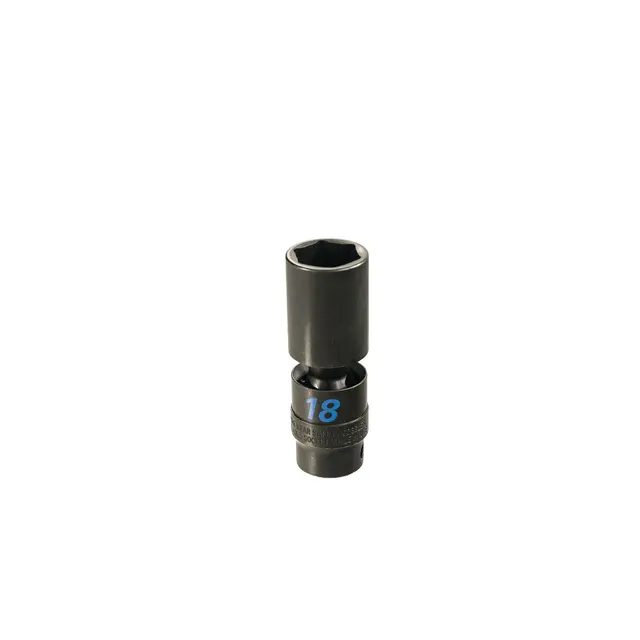 3/8" DRIVE 18MM 6 POINT TORQUE FORCE DEEP UNIVERSAL IMPACT SOCKET
