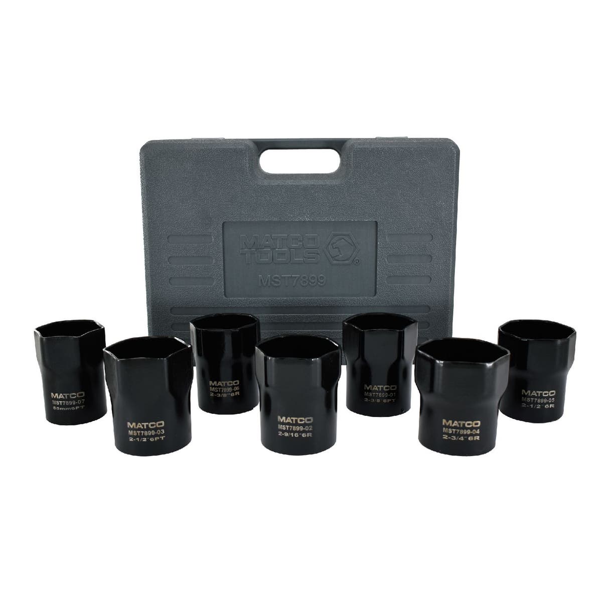 1/2" DRIVE 7 PIECE WHEEL BEARING LOCKNUT SOCKET SET MST7899 Matco Tools