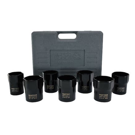 1/2" DRIVE 7 PIECE WHEEL BEARING LOCKNUT SOCKET SET