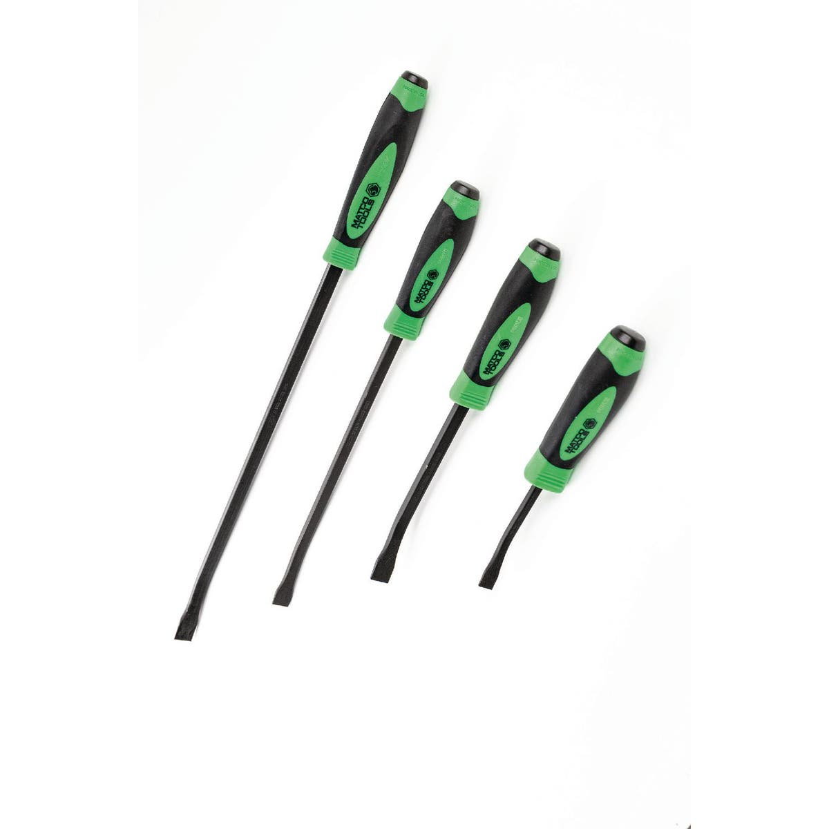 4 PIECE CURVED TIP PRY BAR SET GREEN PBSG4C Matco Tools