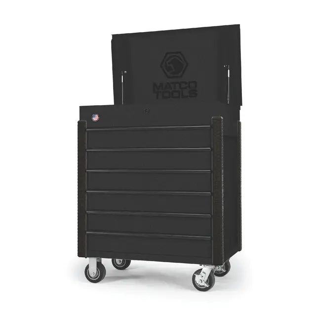 35” x 22” JSC483 ROLLING TOOL CART (TOUGH BALLISTIC BLACK/BLACK)