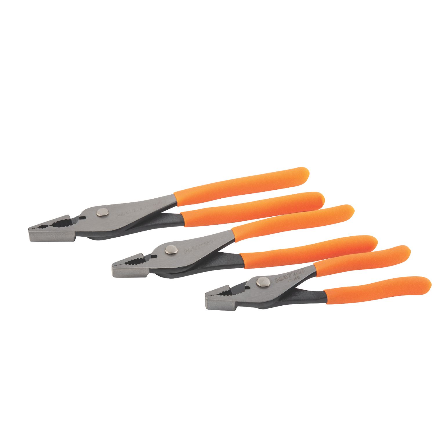 Grip On 58125 3Pc Slip Joint Plier Set |By the Case- 12 Packs Per Case