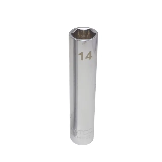1/4" DRIVE 14MM METRIC CHROME DEEP SOCKET