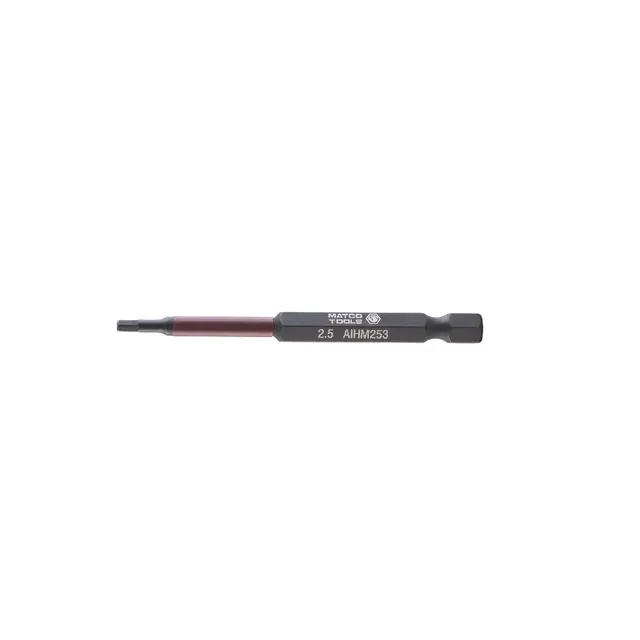 2.5MM METRIC HEX POWER BIT, 3"