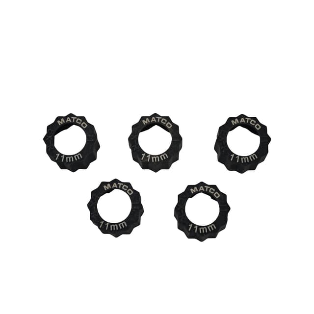 5 PIECE 11MM HEXGRIP EXTRACTOR RING