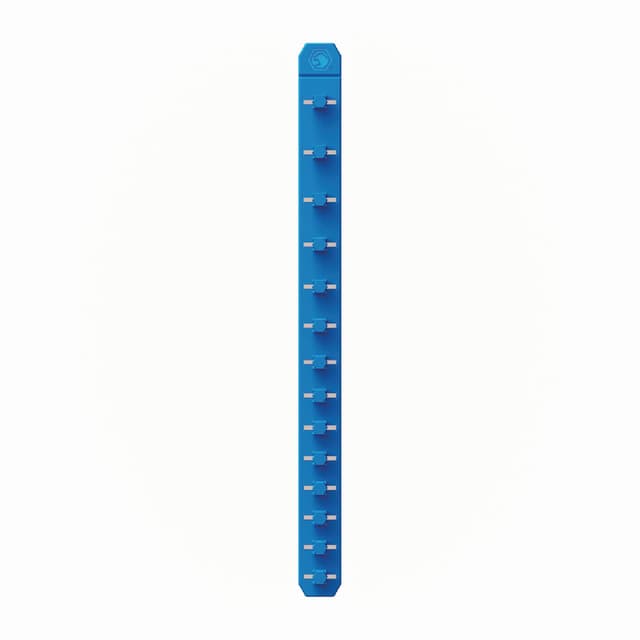 3/8" 14 POST MAGNETIC SOCKET RAIL - BLUE