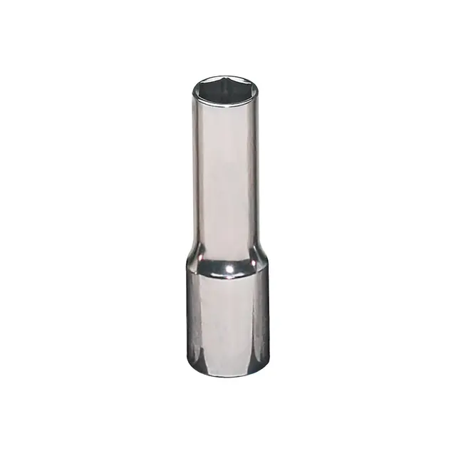 3/8" DRIVE 1/4" SAE 6 POINT DEEP CHROME SOCKET