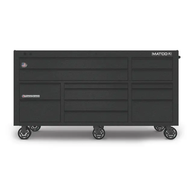75" x 25" TRIPLE-BAY 2s SERIES TOOLBOX (TOUGH BALLISTIC BLACK/BLACK)