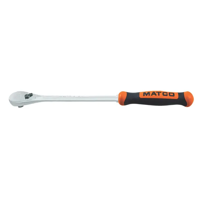 1/4" DRIVE 8-3/4" EIGHTY8 TOOTH FIXED RATCHET WITH ERGO HANDLE - ORANGE