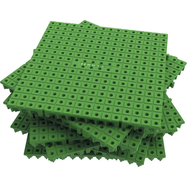 GREEN MODULAR 6" X 6" ORGANIZATION BOARD 16 PIECE