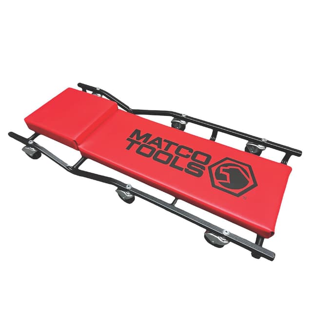 40" ADJUSTABLE HEADREST CREEPER - RED