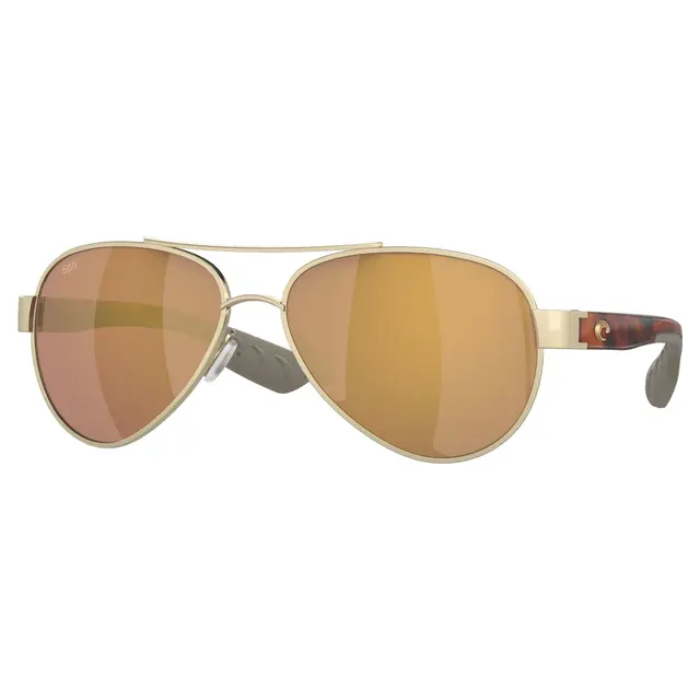 COSTA LORETO BRUSHED GOLD WITH GOLD MIRRORED POLARIZED LENSES