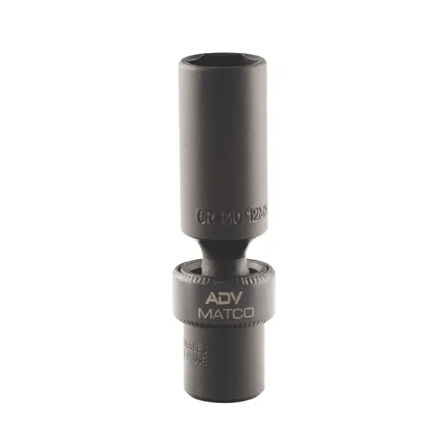 1/4" DRIVE 12MM METRIC 6 POINT ADV DEEP UNIVERSAL IMPACT SOCKET