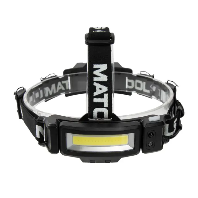 200 LUMENS SLIM PROFILE RECHARGEABLE COB LED HEADLAMP-BLACK