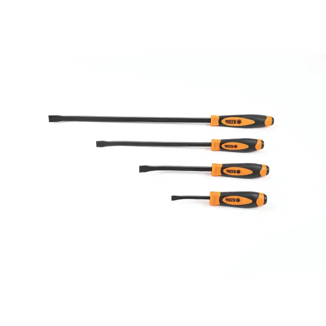 4 PIECE CURVED TIP PRY BAR SET - ORANGE