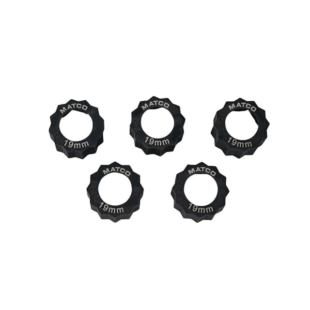 5 PIECE 19MM HEX GRIP EXTRACTOR RING