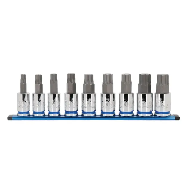 9 PIECE 1/2" DRIVE OPTI-GRIP METRIC HEX BIT SOCKET SET