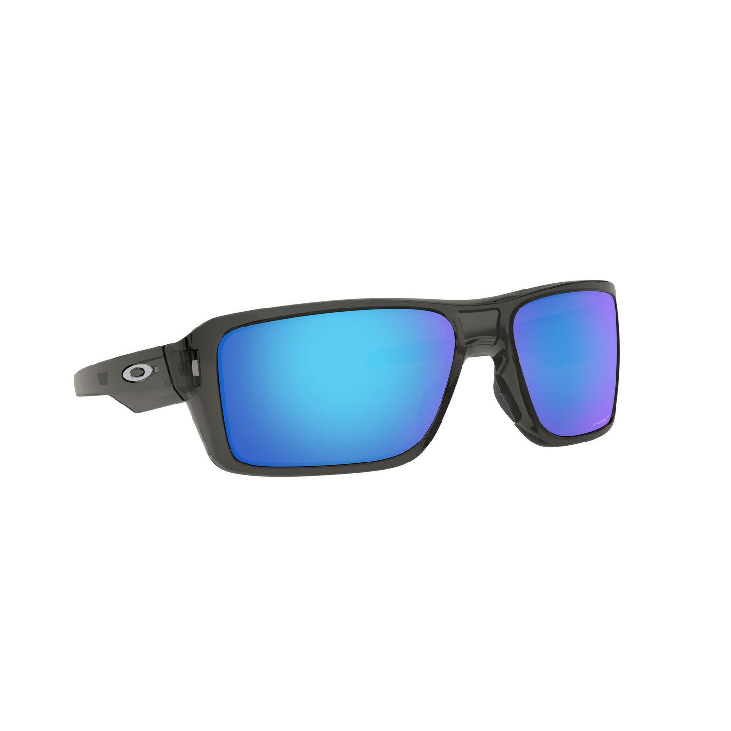 Double Edge Prizm Sapphire Polarized Lenses, Grey Smoke Frame Sunglasses