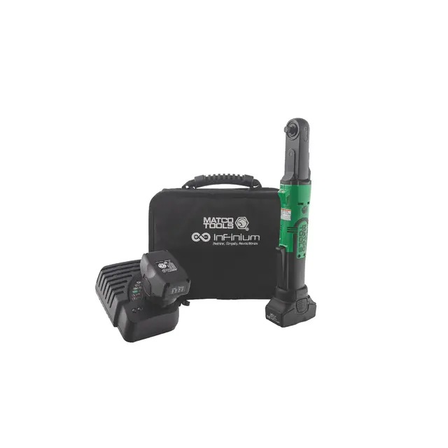 16V CORDLESS INFINIUM™ 3/8" DRIVE QUICK SWITCH RATCHET KIT - GREEN