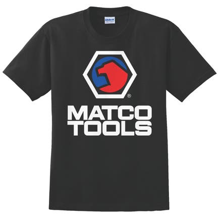 MEN'S BLACK TEAM SHOP T-SHIRT WITH ICONIC MATCO LOGO - M