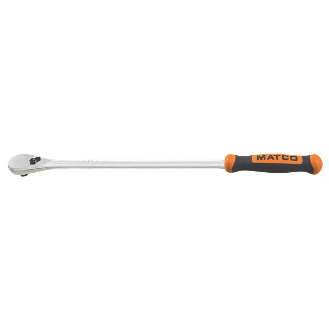 3/8" DRIVE 15-3/4" EIGHTY8 TOOTH FIXED RATCHET WITH ERGO HANDLE - ORANGE