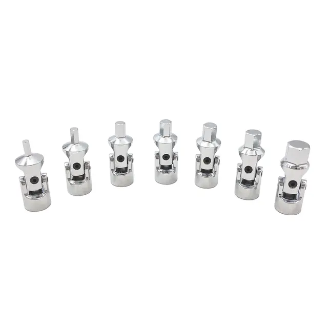 7 PIECE 1/4" DRIVE METRIC STUBBY UNIVERSAL HEX BIT SOCKET SET