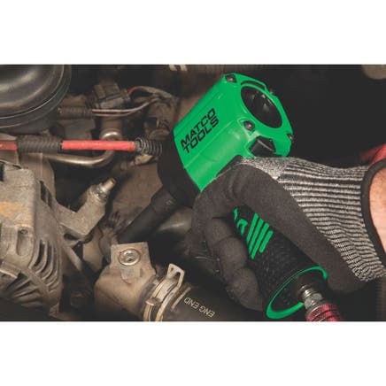1/2" DRIVE STUBBY PNEUMATIC IMPACT WRENCH - GREEN