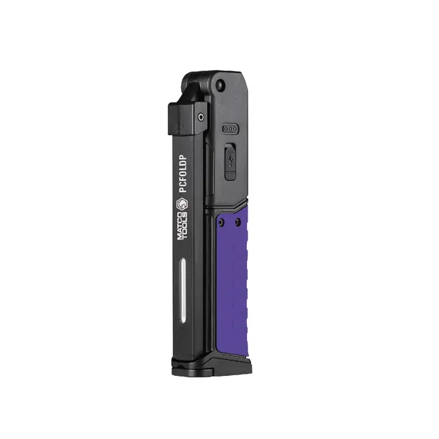 PRO-CHARGE 880 LUMENS, WIRELESS RECHARGEABLE FOLDING LIGHT - PURPLE