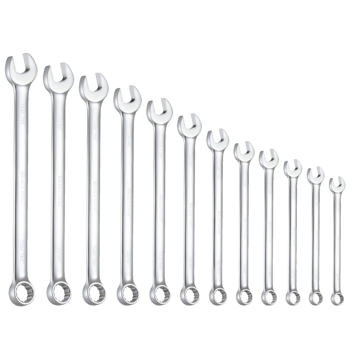 Proto® 7 Piece Satin Combination ASD Wrench Set - 12 Point