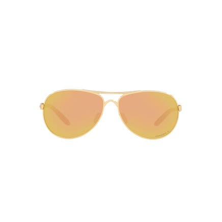 OAKLEY® FEEDBACK™ POLISHED GOLD WITH PRIZM™ ROSE GOLD POLARIZED LENSES