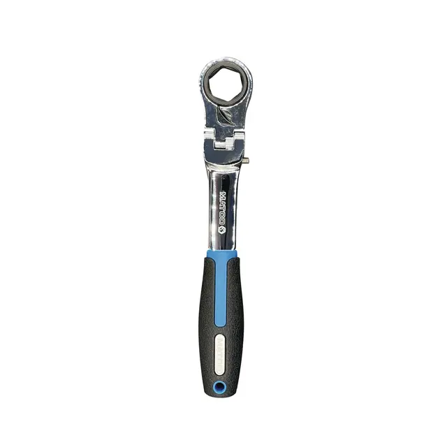8" LOCKING FLEX HEAD THRU-DRIVE RATCHET