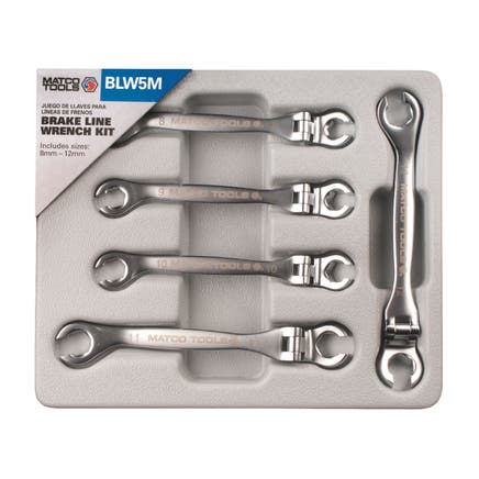 METRIC BRAKE LINE WRENCH SET