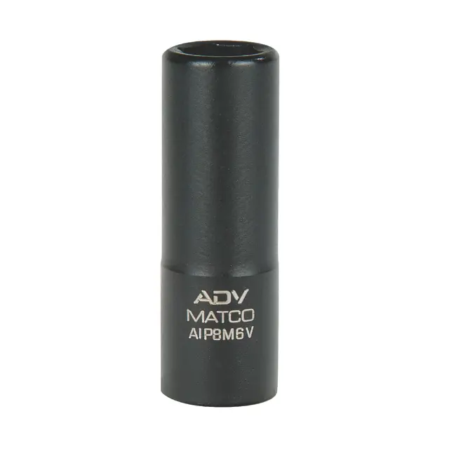 1/4" DRIVE 8MM METRIC 6 POINT MID-LENGTH IMPACT SOCKET