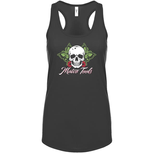 WOMENS BUTTERLY SKULL TANK - S