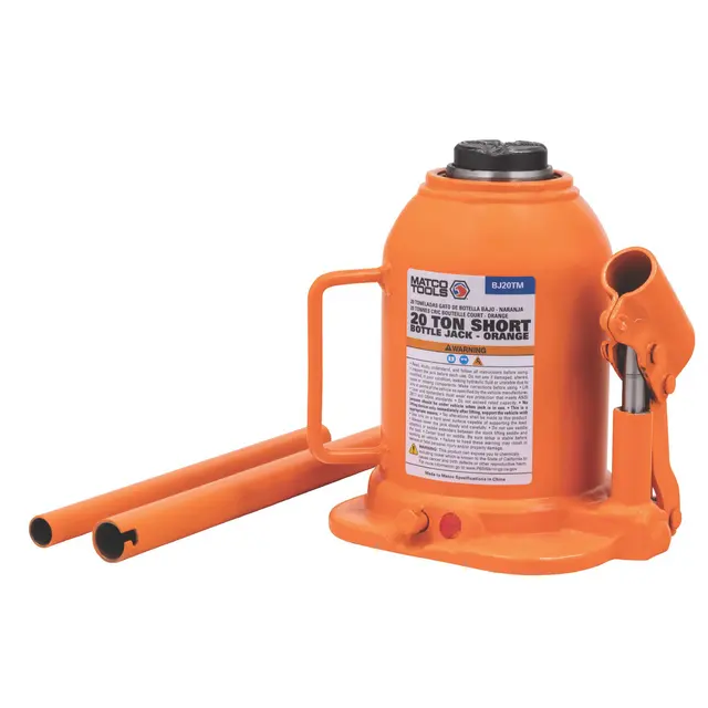 20 TON SHORTY HYDRAULIC BOTTLE JACK ORANGE
