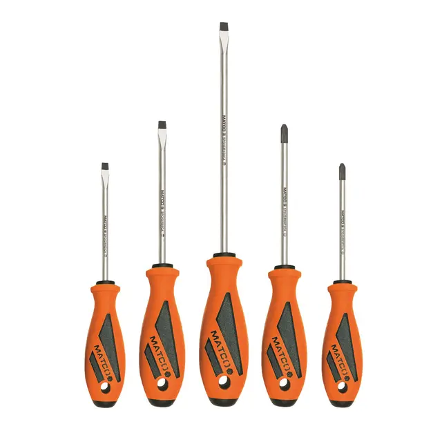 5 PIECE TOP TORQUE II™ SCREWDRIVER SET - ORANGE