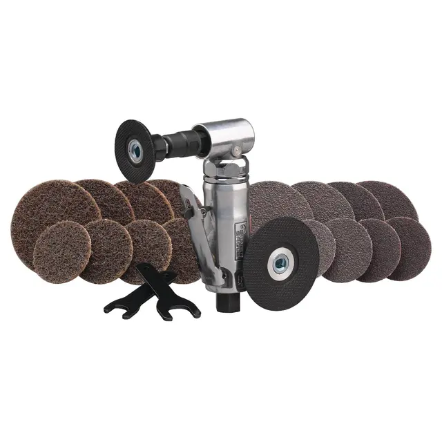 .33 HP PNEUMATIC 90° RIGHT ANGLE MINI SILVER EAGLE® DIE GRINDER KIT