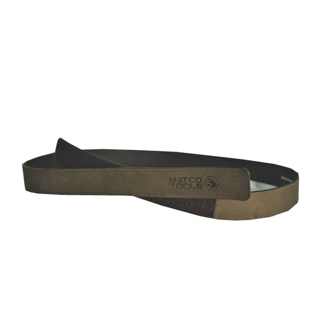 FULL GRAIN LEATHER SCRATCHPROOF VELCRO BELT - BROWN