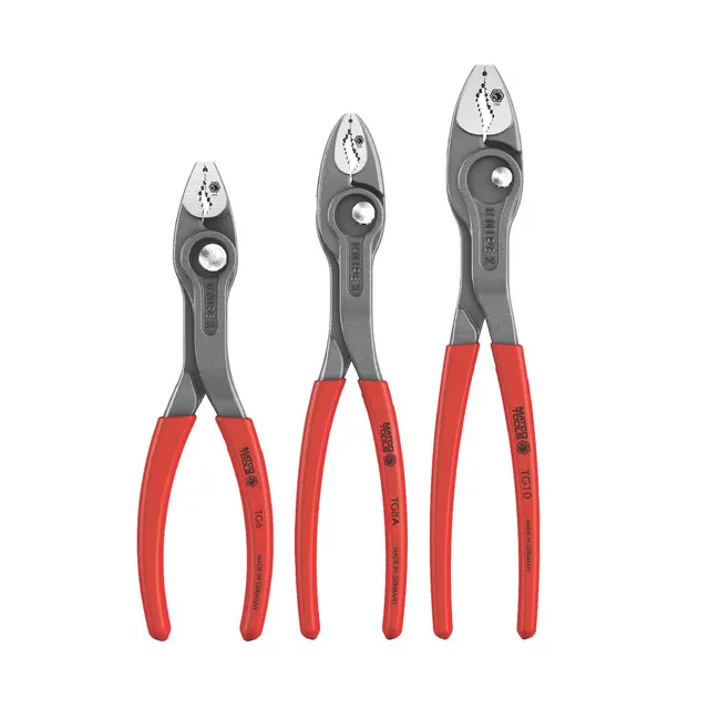 3 PIECE TWIN GRIP PLIERS SET