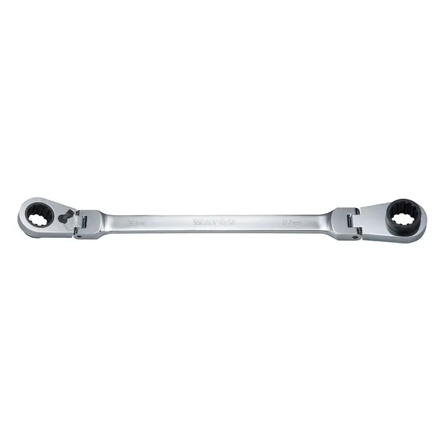 24MM X 27MM REVERSIBLE DOUBLE BOX FLEX RATCHETING WRENCH