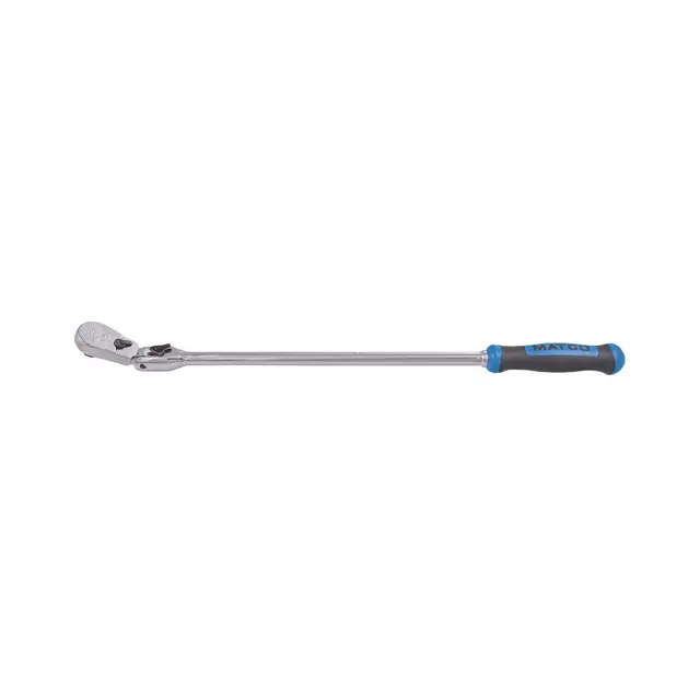 1/4" DRIVE 13-3/4" EIGHTY8 TOOTH LOCKING FLEX RATCHET WITH ERGO HANDLE - BLUE